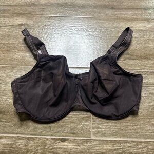 Chantelle Magnifique 40DD Brown Mesh Minimizer Underwire Bra Bralette nwot